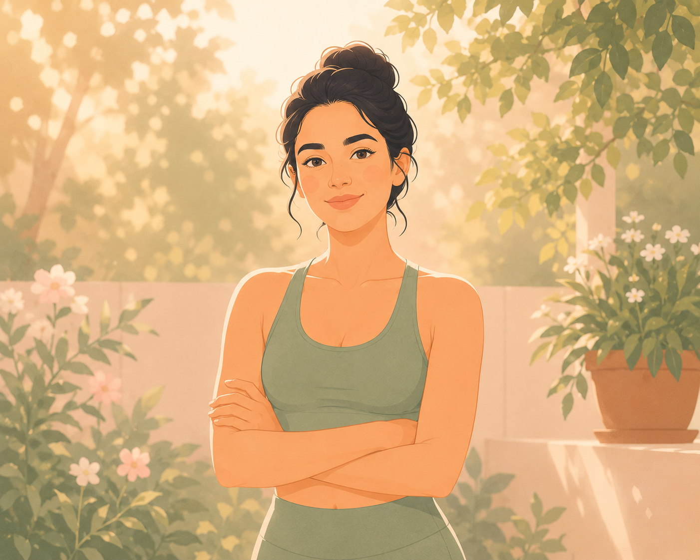 Yoga wellness illustration